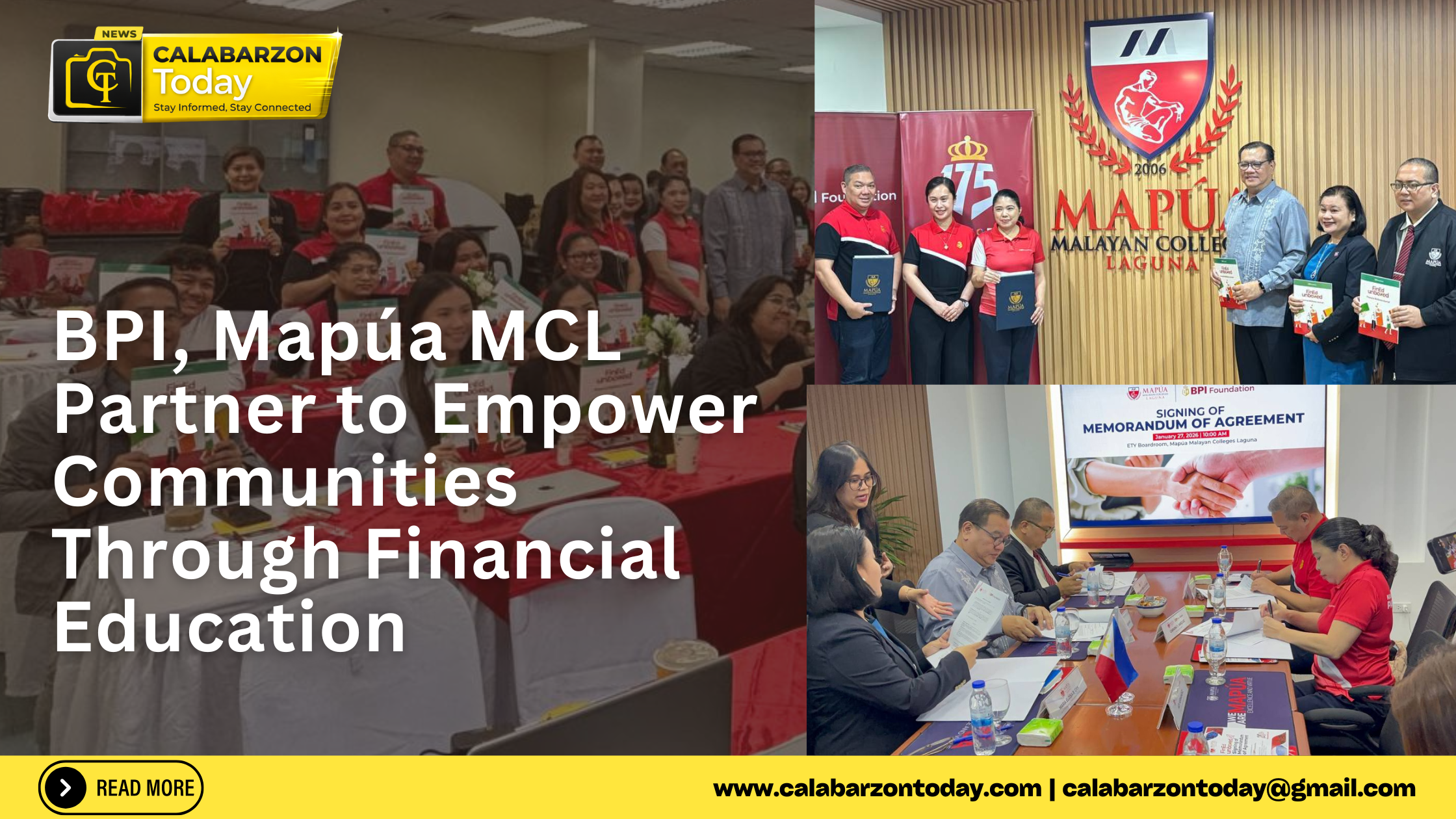 BPI, Mapúa MCL Partner to Empower Communities Through Financial Education