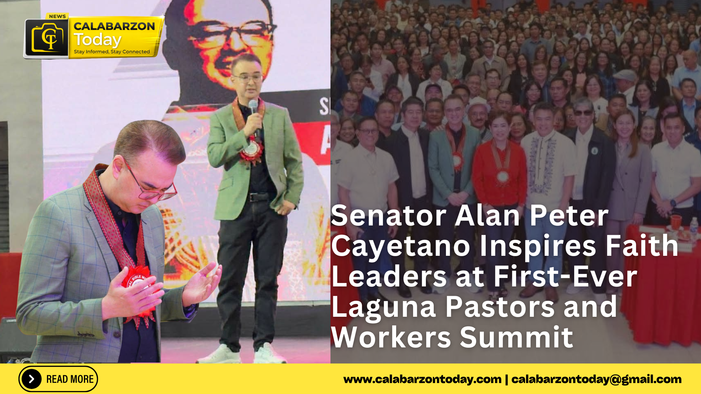 Senator Alan Peter Cayetano Inspires Faith Leaders at First-Ever Laguna Pastors and Workers Summit