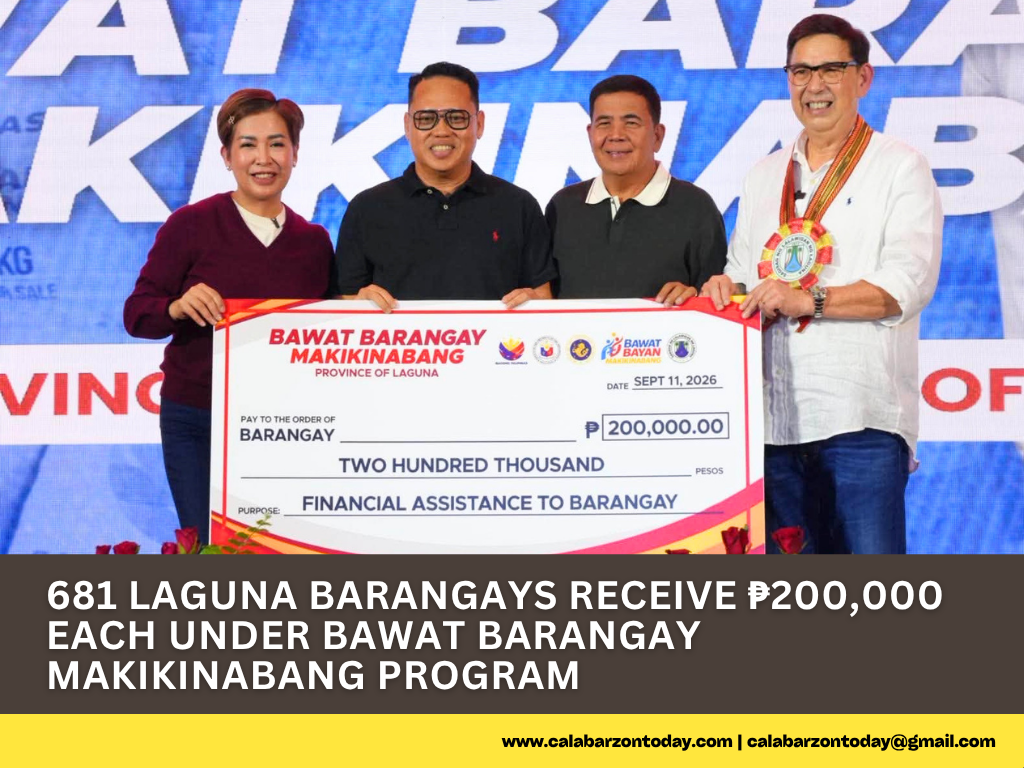 681 Laguna Barangays Receive ₱200,000 Each Under Bawat Barangay Makikinabang Program