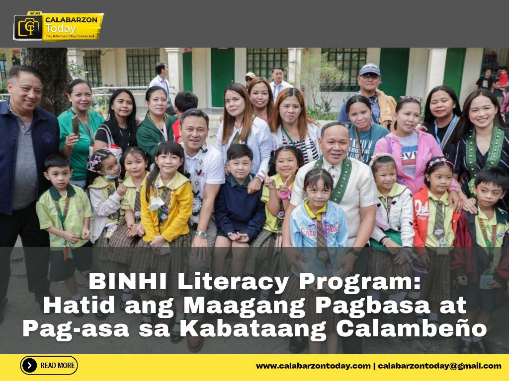BINHI Literacy Program: hatid ang maagang pagbasa at pag-asa sa kabataang calambeño