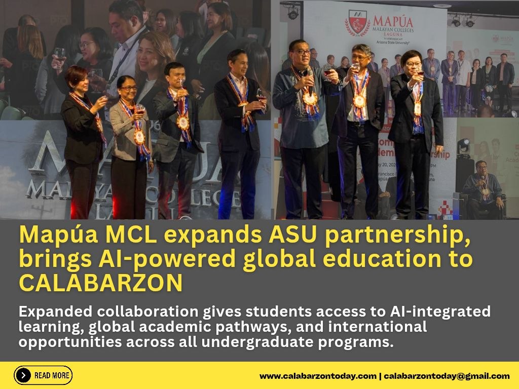 Mapúa MCL expands ASU partnership, brings AI-powered global education to CALABARZON