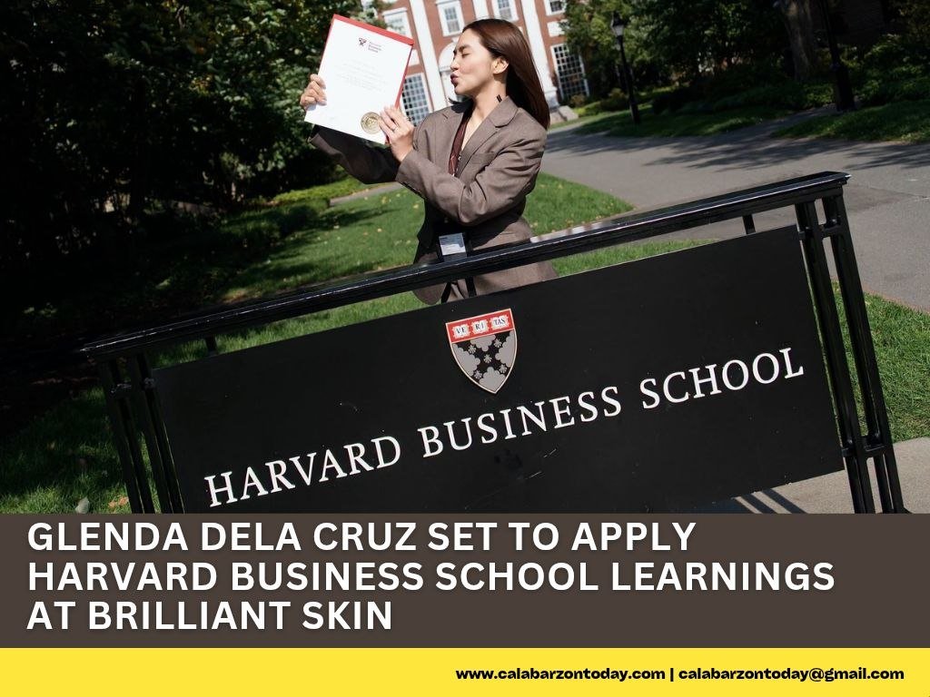 Glenda Dela Cruz excited to apply Harvard Business School learnings at Brilliant Skin
